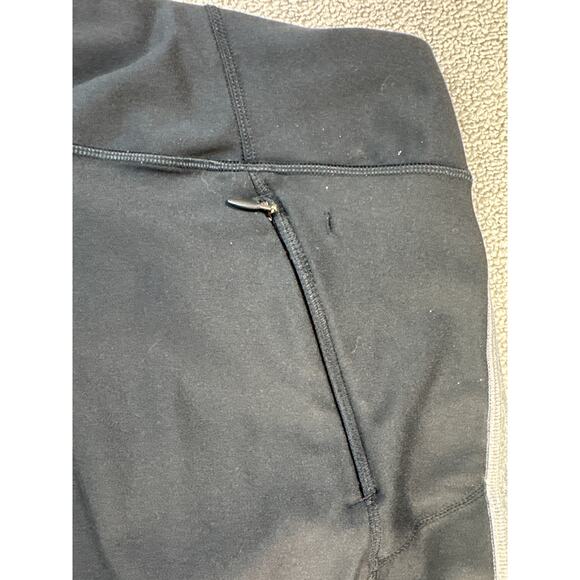 Under Armour Leggings Large Heat Gear Compression Full Length Black Gray - Picture 4 of 9